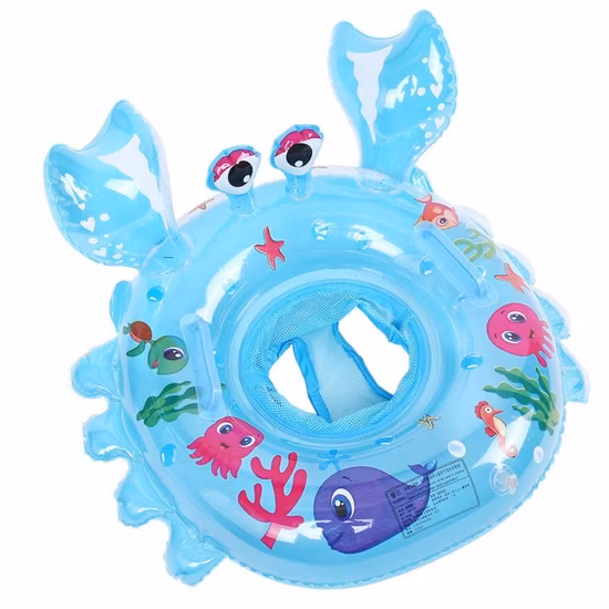 Swimming Ring Cute Cartoon Crab Shaped Swimming Ring Toddler Floating Inflatable Seat Bl20881