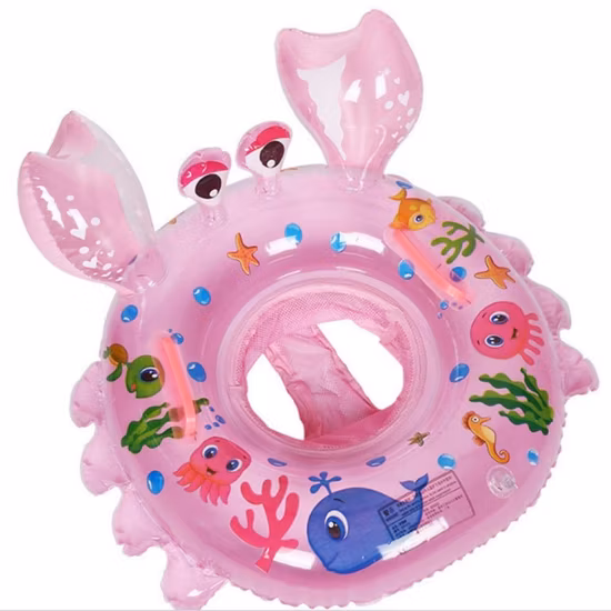 Swimming Ring Cute Cartoon Crab Shaped Swimming Ring Toddler Floating Inflatable Seat Bl20881