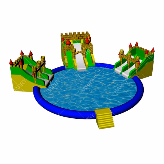 Novo anel de natação inflável de alta qualidade, parque aquático inflável, rio transparente, 48 ", tubo transparente inflável duplo para parque aquático