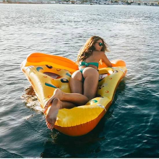 2023 nova piscina inflável flutua confortável cadeira dobrável cama flutuante lounge praia